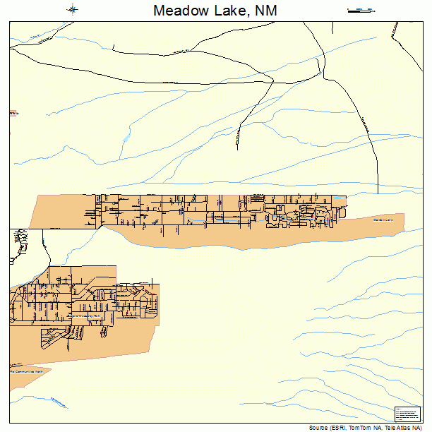 Meadow Lake, NM street map