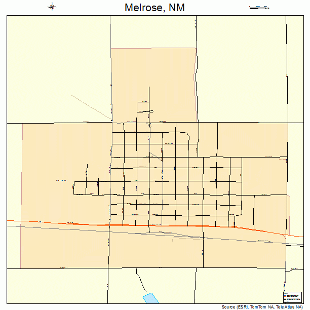 Melrose, NM street map