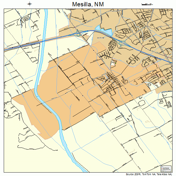 Mesilla, NM street map