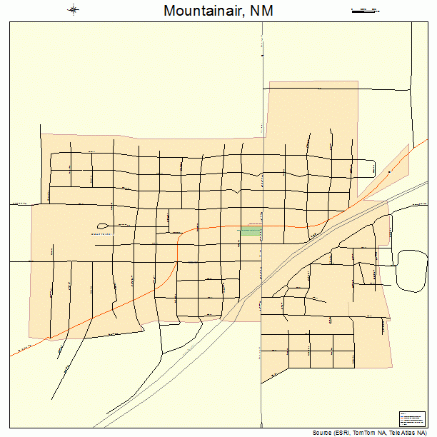 Mountainair, NM street map