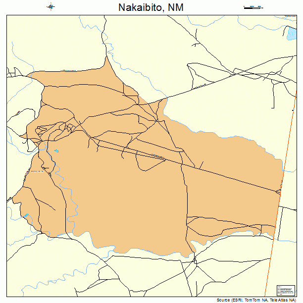 Nakaibito, NM street map
