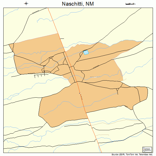 Naschitti, NM street map