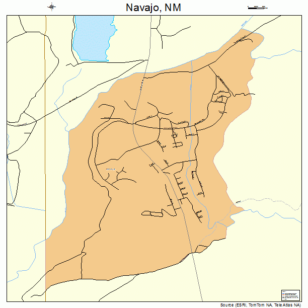 Navajo, NM street map