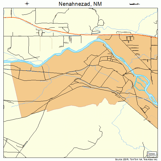 Nenahnezad, NM street map