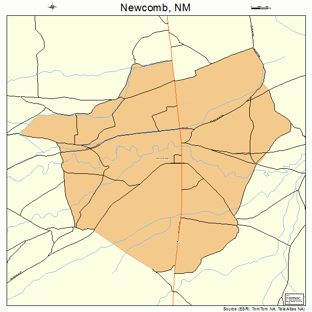 Newcomb, NM street map