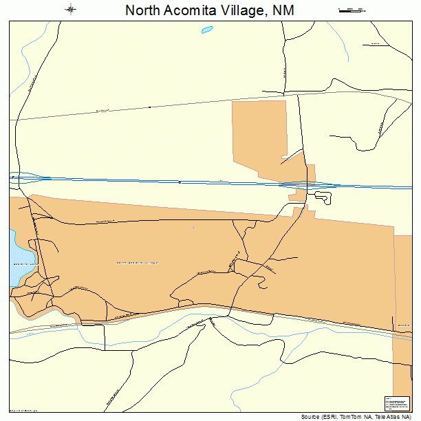 North Acomita Village, NM street map