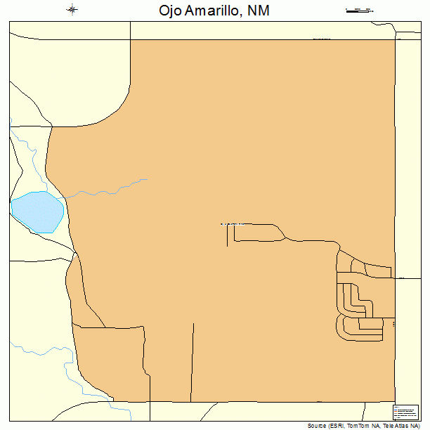 Ojo Amarillo, NM street map