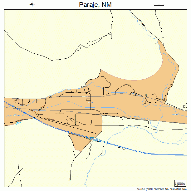 Paraje, NM street map