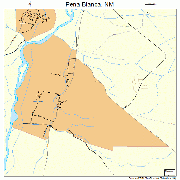 Pena Blanca, NM street map