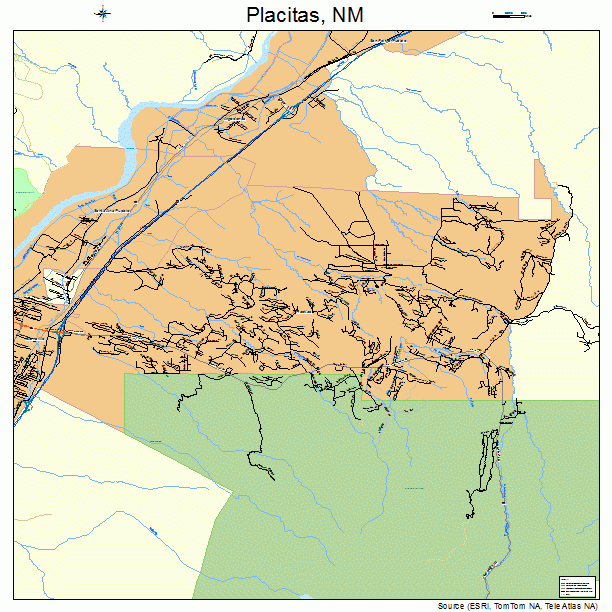 Placitas, NM street map