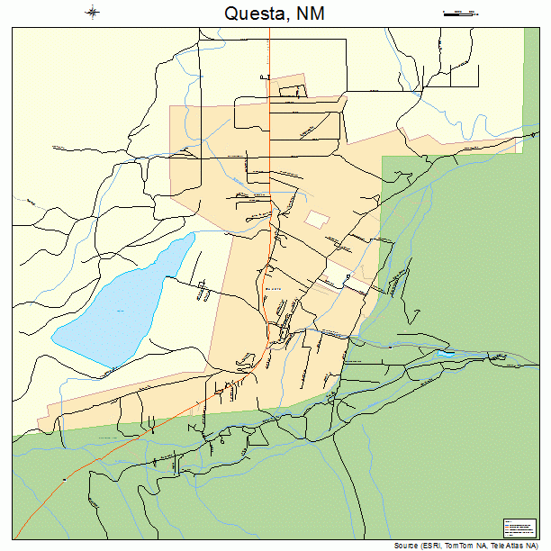Questa, NM street map