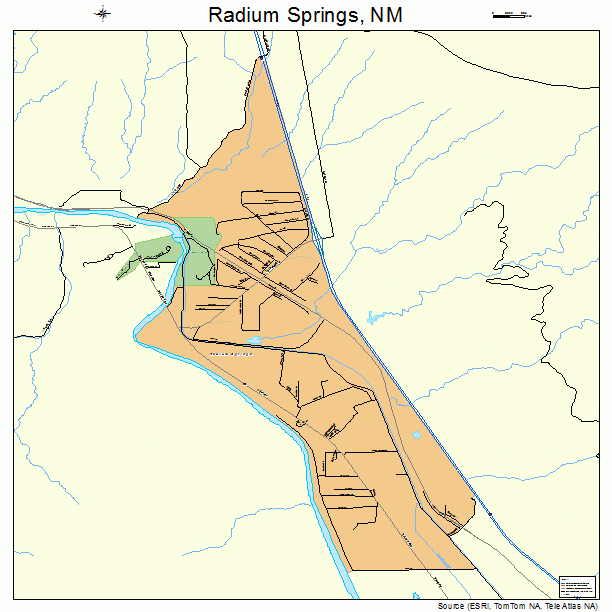 Radium Springs, NM street map