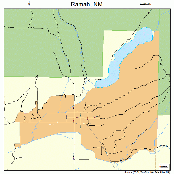 Ramah, NM street map