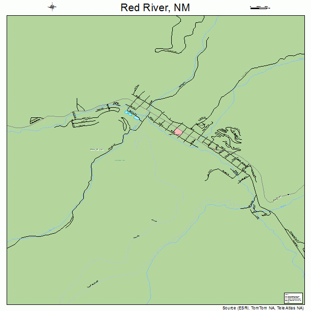 Red River, NM street map