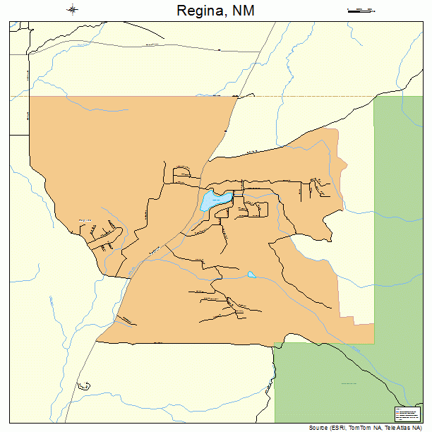 Regina, NM street map