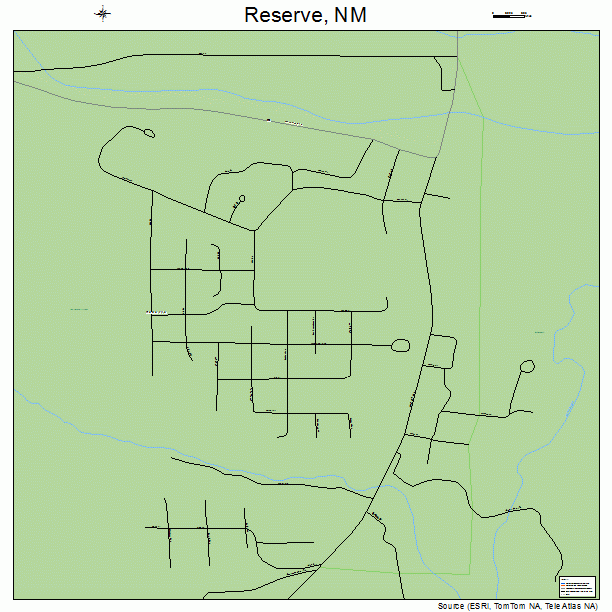 Reserve, NM street map