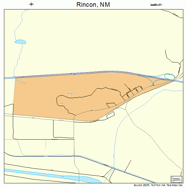 Rincon, NM street map