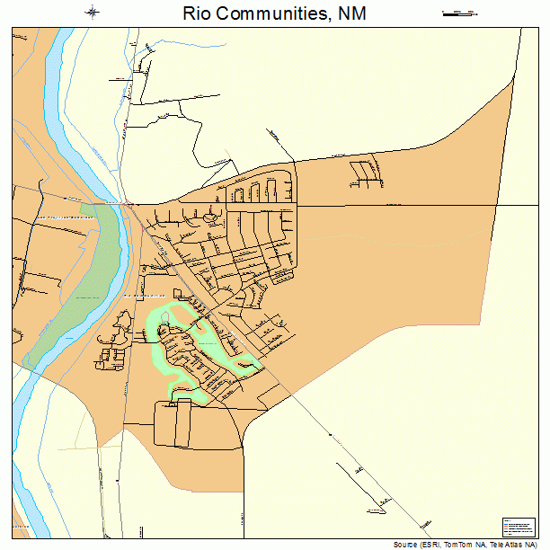 Rio Communities, NM street map