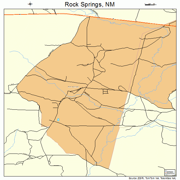 Rock Springs, NM street map