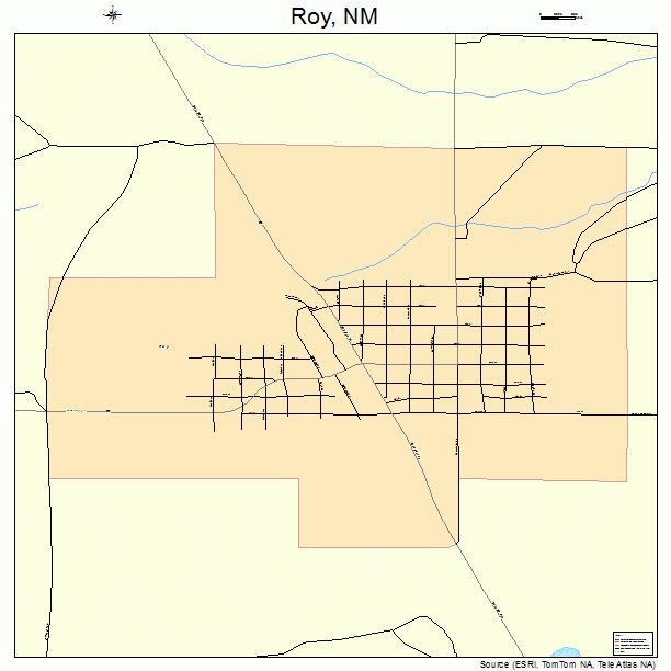 Roy, NM street map