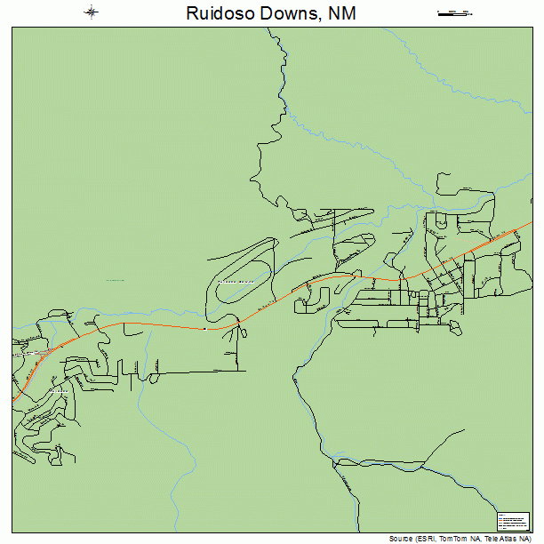 Ruidoso Downs, NM street map