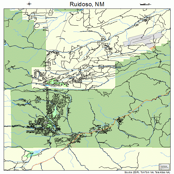 Ruidoso, NM street map