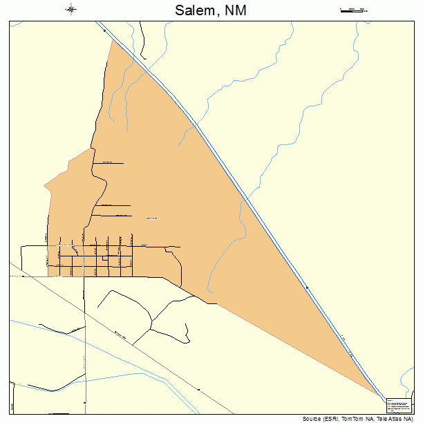 Salem, NM street map