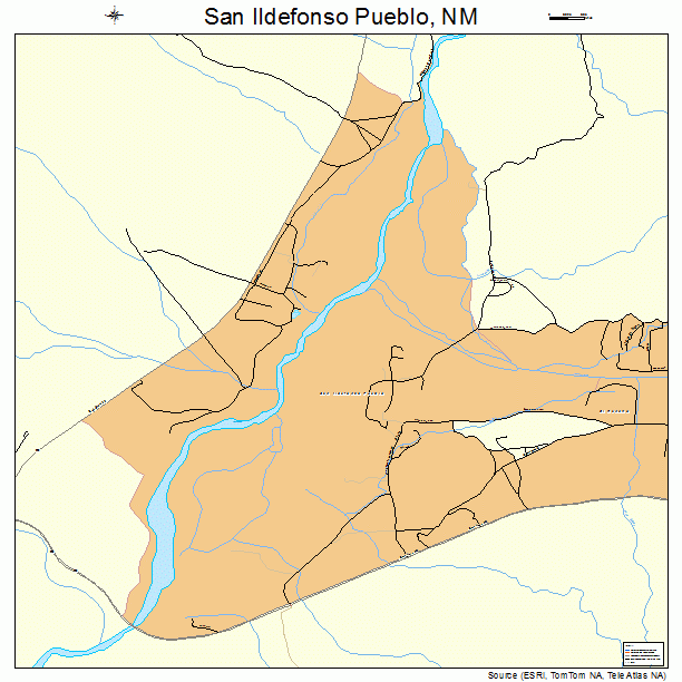 San Ildefonso Pueblo, NM street map