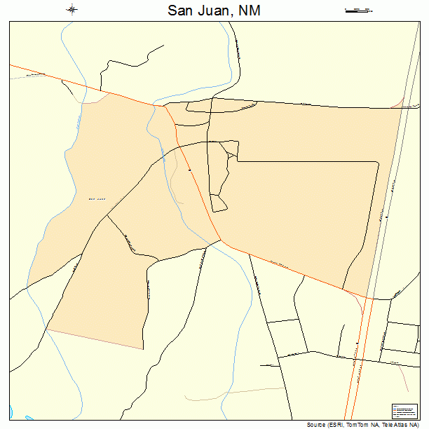San Juan, NM street map