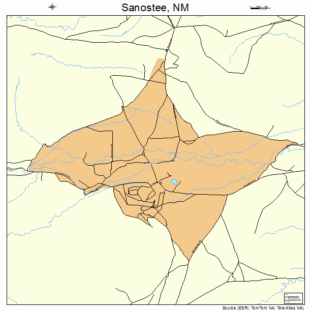 Sanostee, NM street map