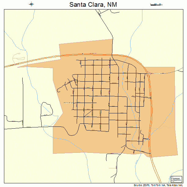Santa Clara, NM street map