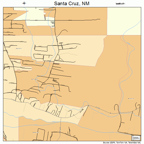 Santa Cruz, NM street map