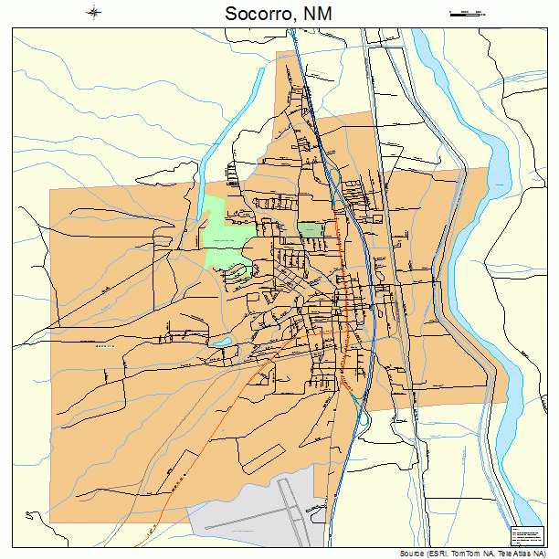 Socorro, NM street map