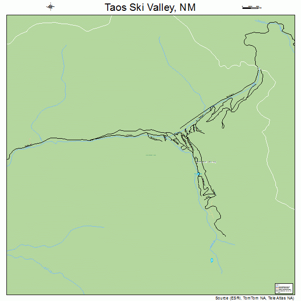 Taos Ski Valley, NM street map