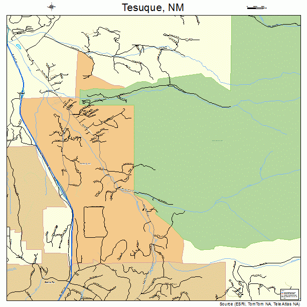 Tesuque, NM street map