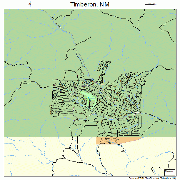 Timberon, NM street map