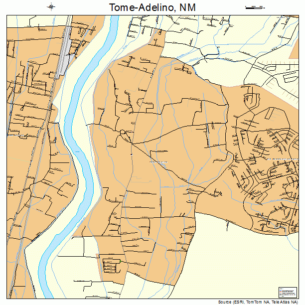 Tome-Adelino, NM street map