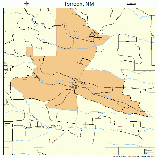 Torreon, NM street map