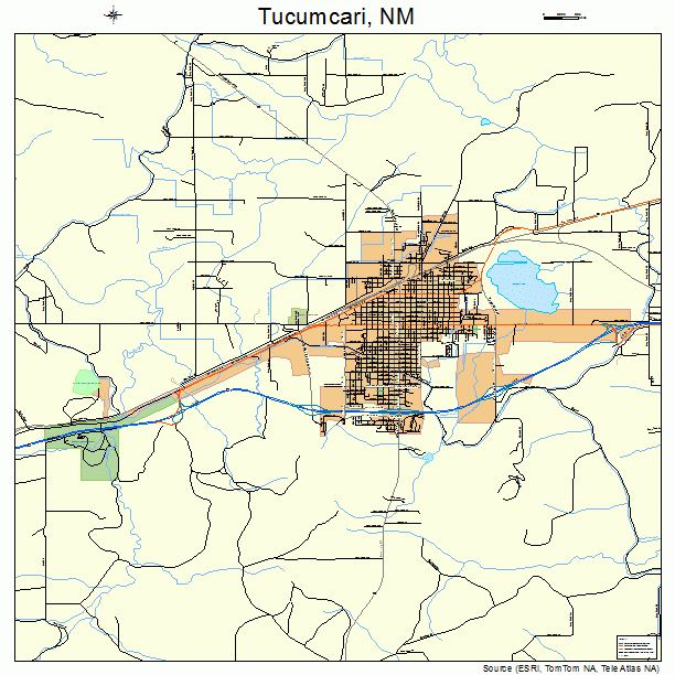 Tucumcari, NM street map