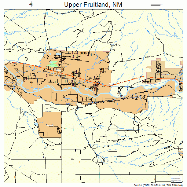 Upper Fruitland, NM street map
