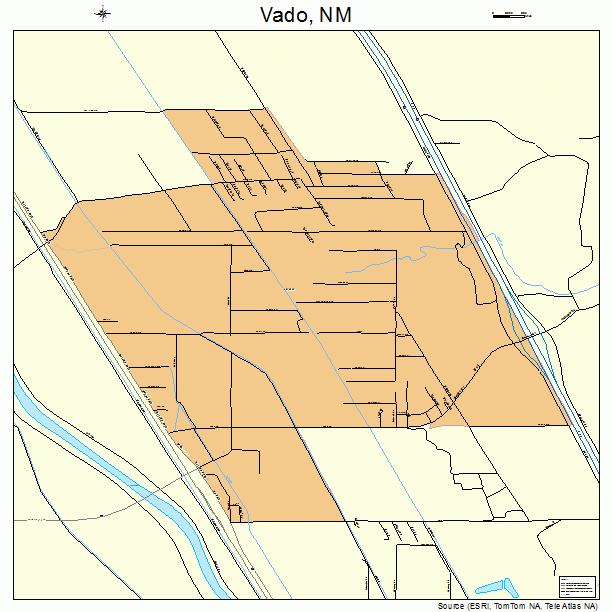 Vado, NM street map