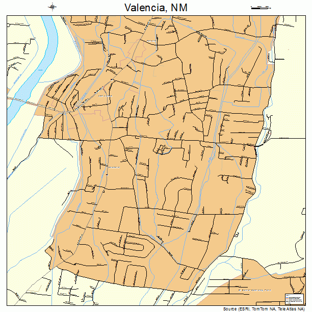 Valencia, NM street map