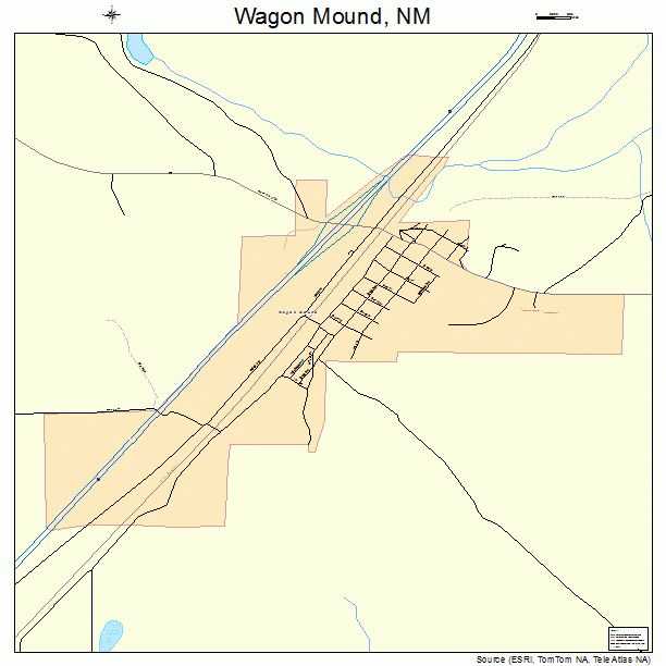 Wagon Mound, NM street map