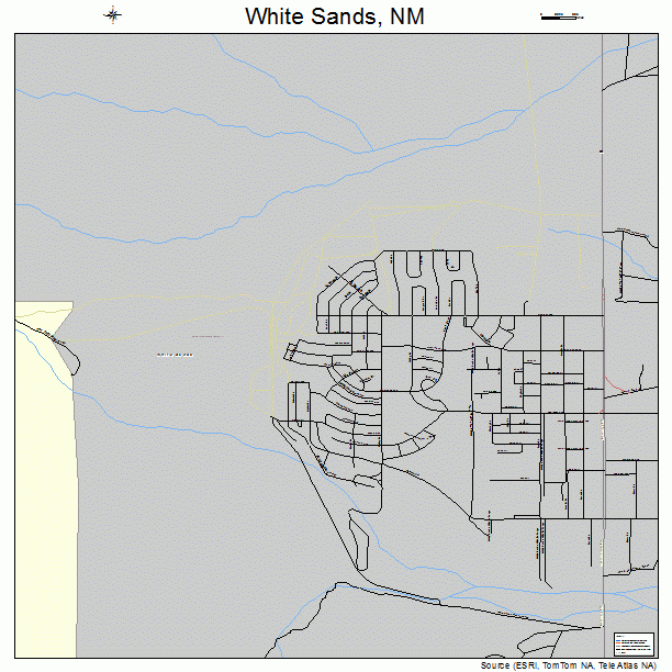 White Sands, NM street map