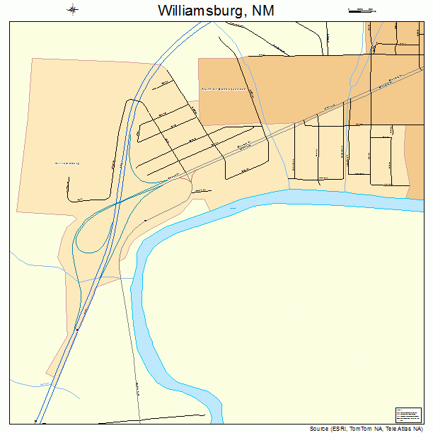 Williamsburg, NM street map