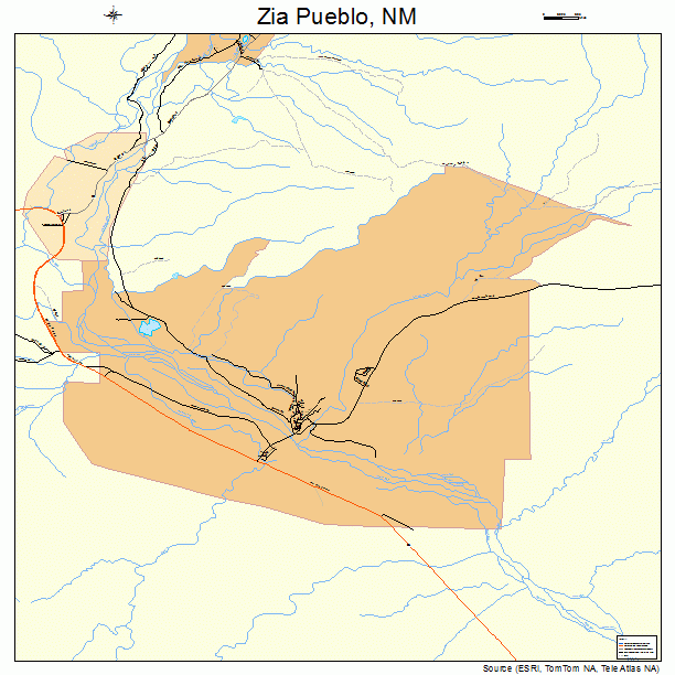 Zia Pueblo, NM street map