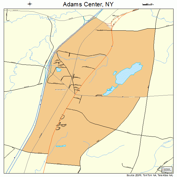 Adams Center, NY street map