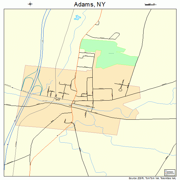 Adams, NY street map
