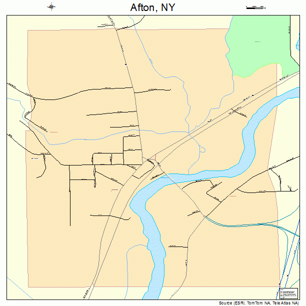 Afton, NY street map