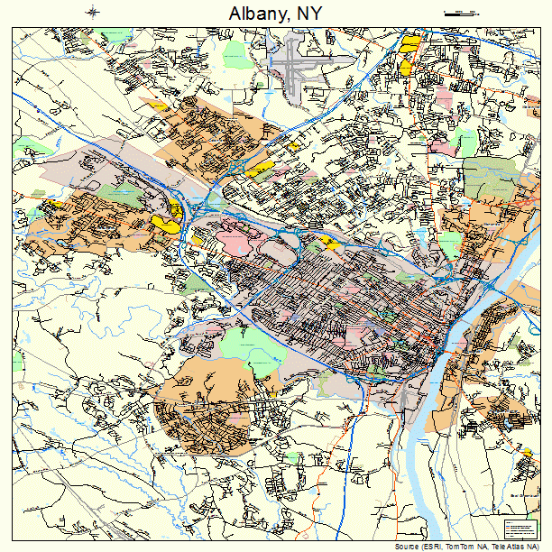 Albany, NY street map